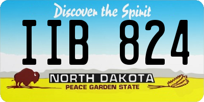 ND license plate IIB824