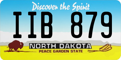 ND license plate IIB879