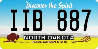 ND license plate IIB887