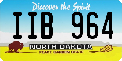 ND license plate IIB964