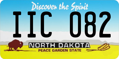 ND license plate IIC082