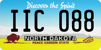 ND license plate IIC088