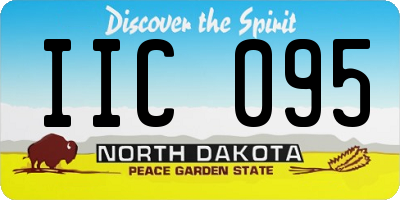 ND license plate IIC095