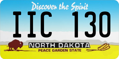 ND license plate IIC130