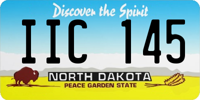 ND license plate IIC145