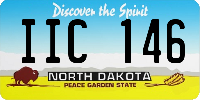ND license plate IIC146