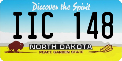 ND license plate IIC148