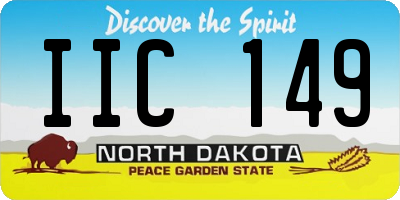 ND license plate IIC149
