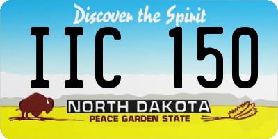 ND license plate IIC150