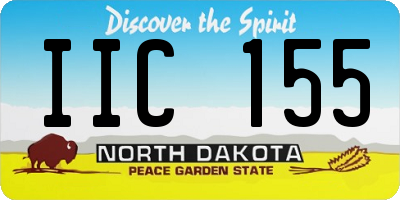 ND license plate IIC155