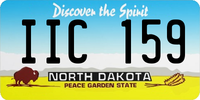 ND license plate IIC159