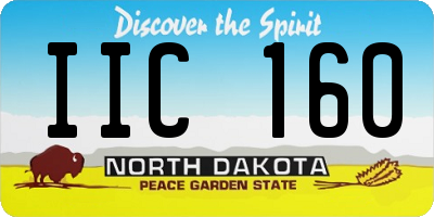 ND license plate IIC160