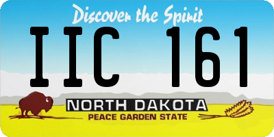 ND license plate IIC161
