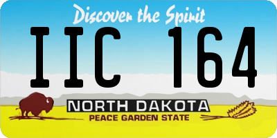 ND license plate IIC164