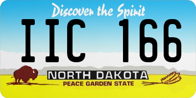 ND license plate IIC166