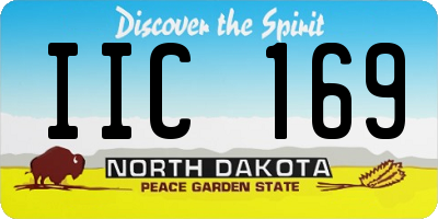 ND license plate IIC169