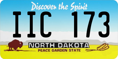 ND license plate IIC173