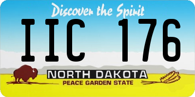 ND license plate IIC176