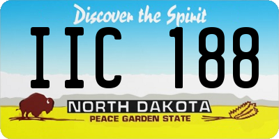 ND license plate IIC188
