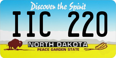 ND license plate IIC220