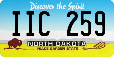 ND license plate IIC259