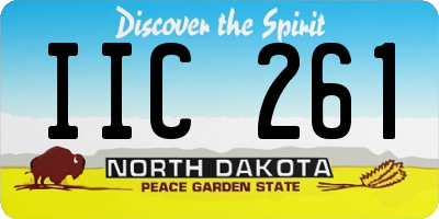 ND license plate IIC261