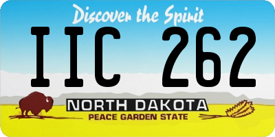ND license plate IIC262