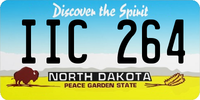 ND license plate IIC264