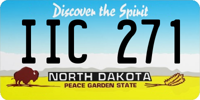 ND license plate IIC271