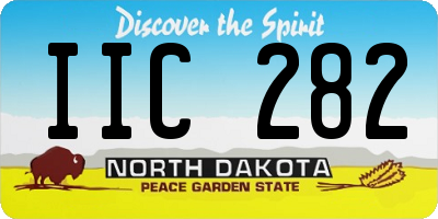 ND license plate IIC282
