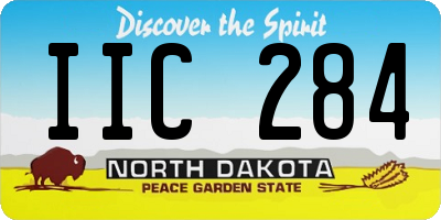 ND license plate IIC284