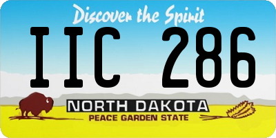 ND license plate IIC286