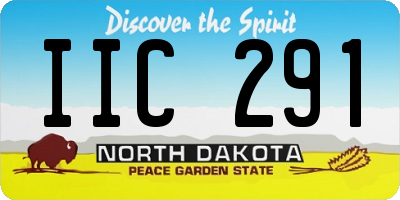 ND license plate IIC291