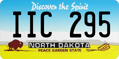 ND license plate IIC295