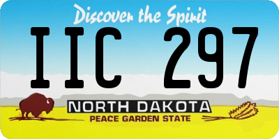 ND license plate IIC297