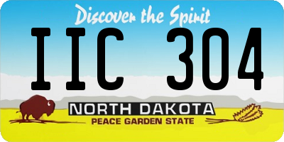ND license plate IIC304