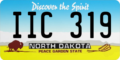 ND license plate IIC319