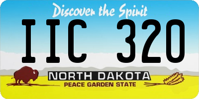 ND license plate IIC320