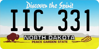 ND license plate IIC331