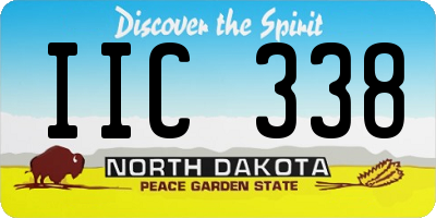 ND license plate IIC338