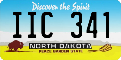 ND license plate IIC341