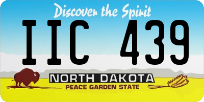 ND license plate IIC439