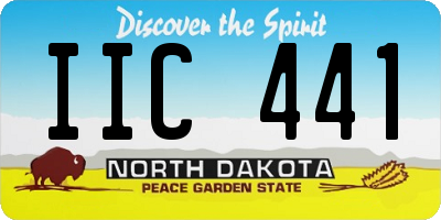 ND license plate IIC441
