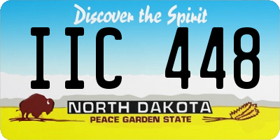 ND license plate IIC448