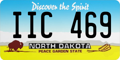 ND license plate IIC469