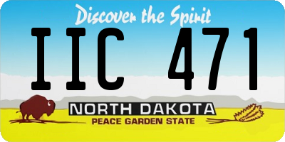 ND license plate IIC471