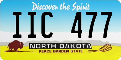 ND license plate IIC477