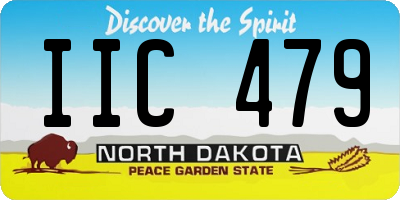 ND license plate IIC479