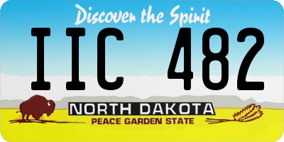ND license plate IIC482