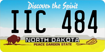 ND license plate IIC484
